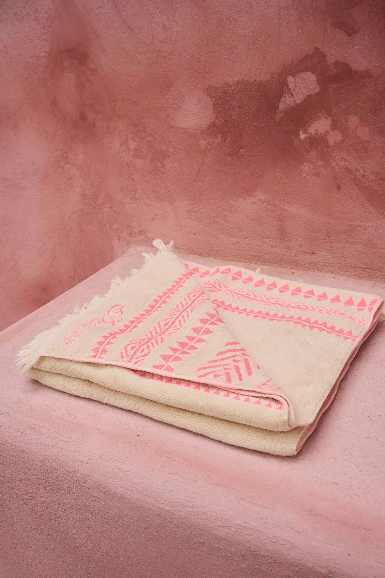 Devotion TWINS Handtucher | Beach Towel-N.Pink/Offwhite