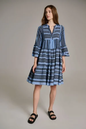 ella_midiblackblue_0-1.webp Devotion TWINS Kleider | Ella Midi-Black/Blue