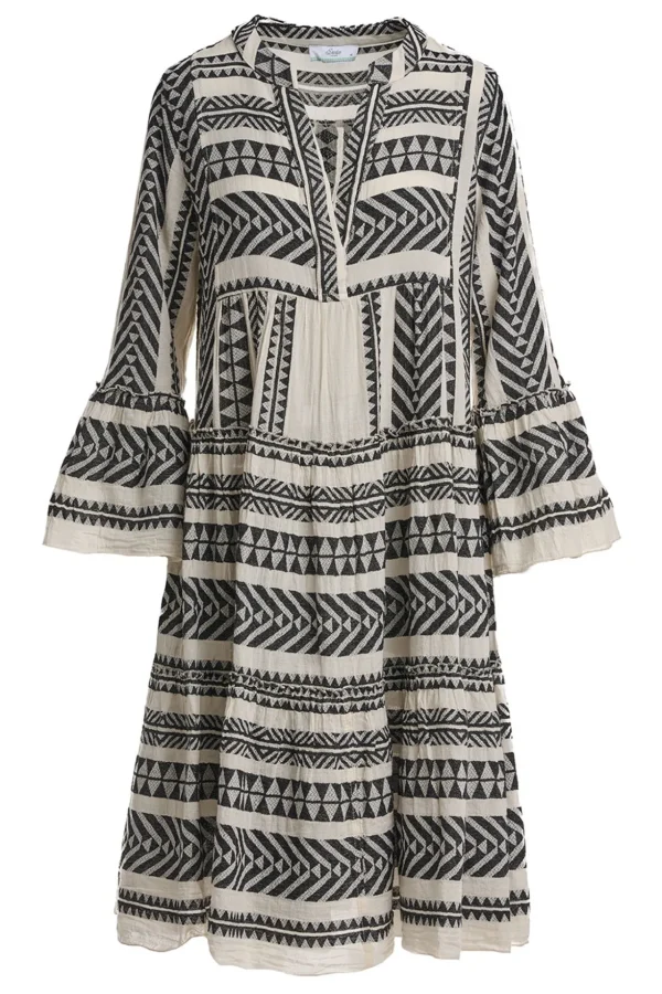 Devotion TWINS Kleider | Ella Midi-Black/Offwhite