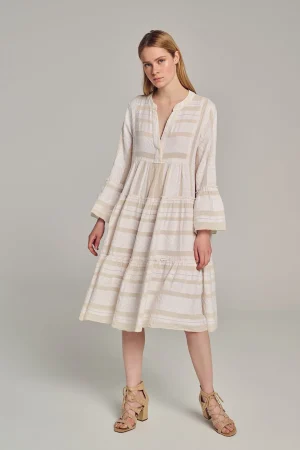 ella_midiecruoffwhite_0.webp Devotion TWINS Kleider | Ella Midi-Ecru/Offwhite