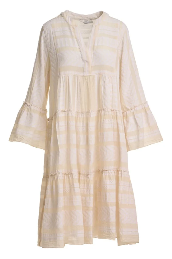 Devotion TWINS Kleider | Ella Midi-Ecru/Offwhite