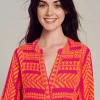 Devotion TWINS Kleider | Ella Midi-N.Orange/Fushia