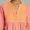 Devotion TWINS Kleider | Ella Midi-N.Pink-N.Or/B.Blue
