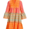 Devotion TWINS Kleider | Ella Midi-N.Pink-N.Or/B.Blue