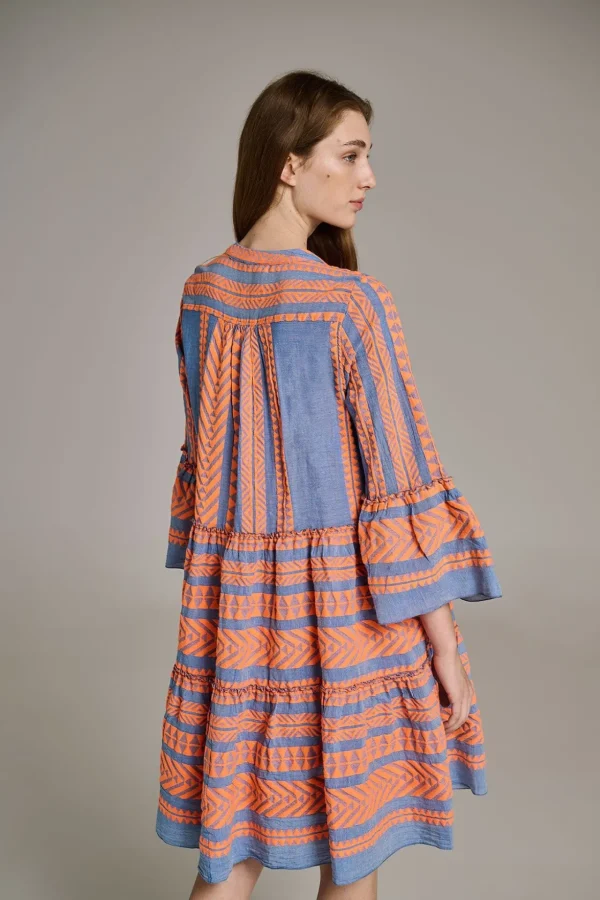 ella_midiorangeblue_3.webp Devotion TWINS Mama Und Ich | Ella Midi-Orange/Blue