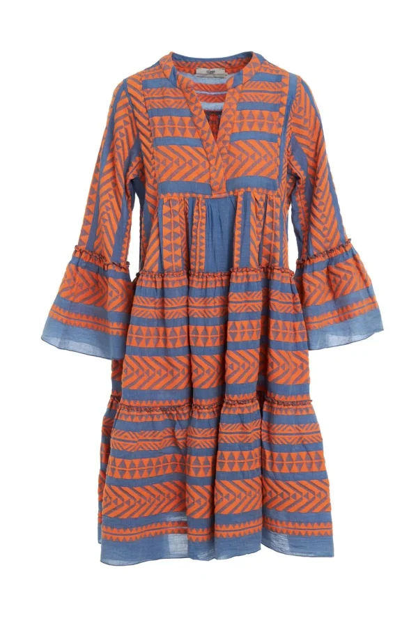 ella_midiorangeblue_4-1.webp Devotion TWINS Kleider | Ella Midi-Orange/Blue