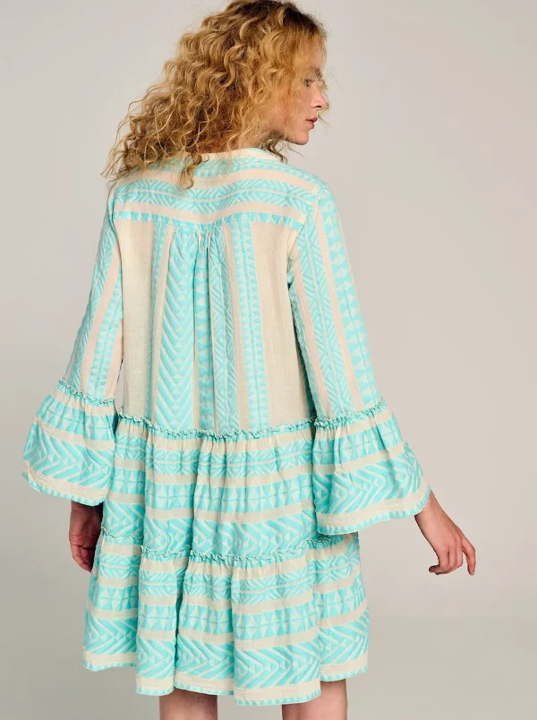 Devotion TWINS Kleider | Ella Short-B.Blue/Offwhite