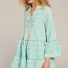 Devotion TWINS Kleider | Ella Short-B.Blue/Offwhite