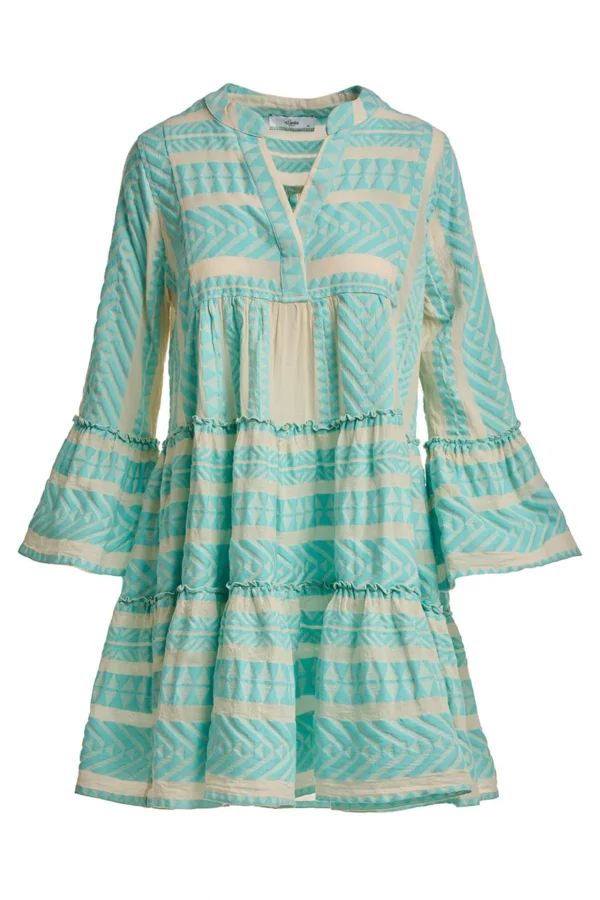 Devotion TWINS Kleider | Ella Short-B.Blue/Offwhite