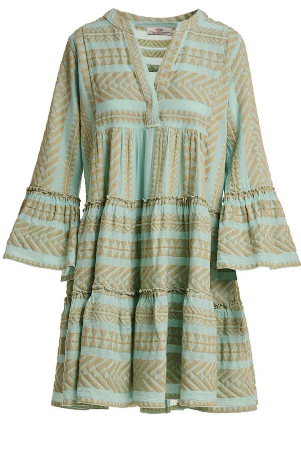 Devotion TWINS Kleider | Ella Short-Beige-L.Blue/Light Blue
