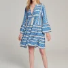 Devotion TWINS Kleider | Ella Short-Blue/Offwhite