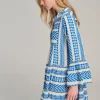 Devotion TWINS Kleider | Ella Short-Blue/Offwhite