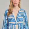Devotion TWINS Kleider | Ella Short-Blue/Offwhite
