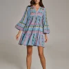Devotion TWINS Kleider | Ella Short-Blue/Pink