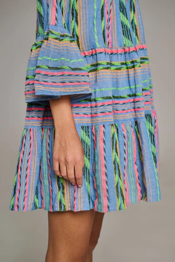 Devotion TWINS Kleider | Ella Short-Blue/Pink