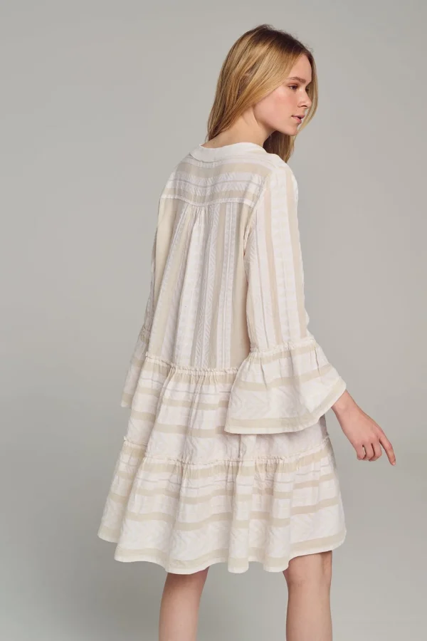 Devotion TWINS Kleider | Ella Short-Ecru/Offwhite