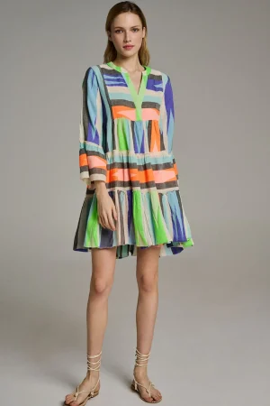 ella_shortmbluegreen_0.webp Devotion TWINS Kleider | Ella Short-M.Blue/Green
