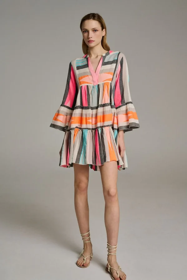 Devotion TWINS Kleider | Ella Short-M.Orange/Pink