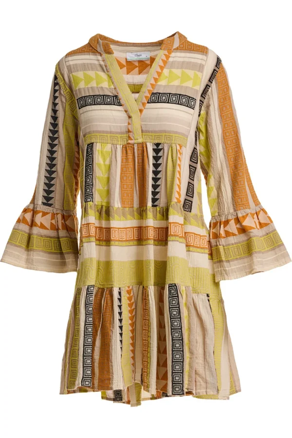 Devotion TWINS Kleider | Ella Short-Multi Lime/Black