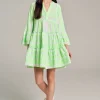 Devotion TWINS Kleider | Ella Short-N.Gr-N.Lime/White
