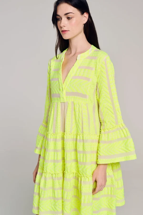 Devotion TWINS Kleider | Ella Short-N.Lime/Offwhite
