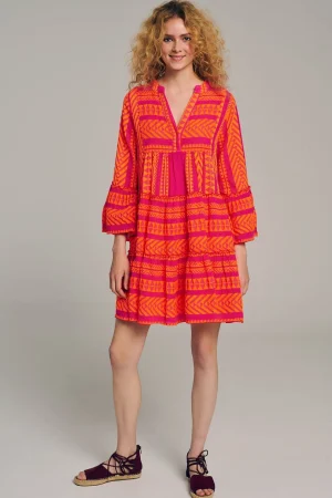 Devotion TWINS Kleider | Ella Short-N.Orange/Fushia