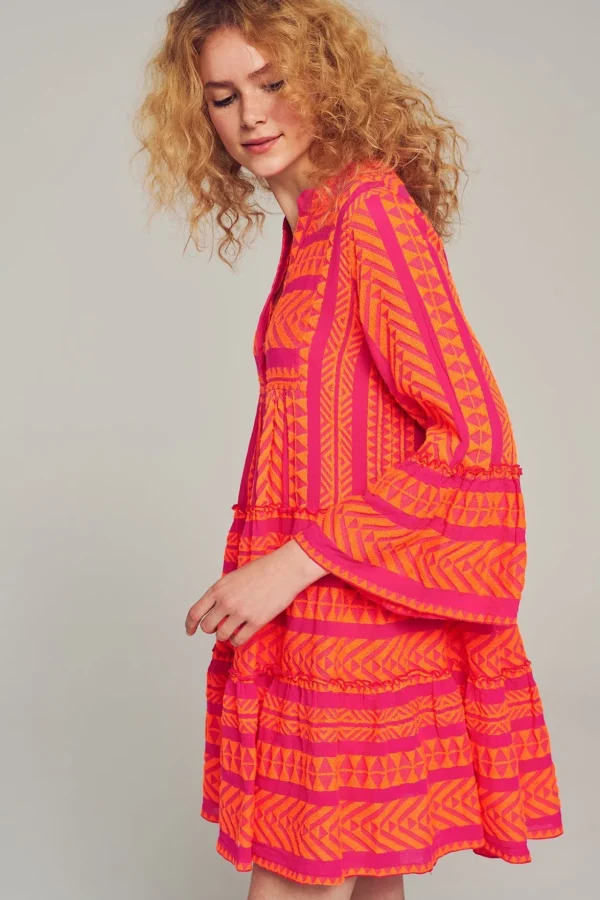 Devotion TWINS Kleider | Ella Short-N.Orange/Fushia