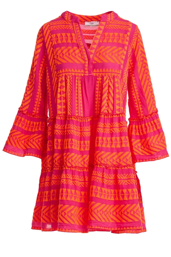 Devotion TWINS Kleider | Ella Short-N.Orange/Fushia