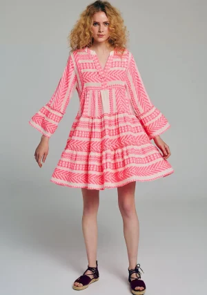 Devotion TWINS Kleider | Ella Short-N.Pink/Offwhite