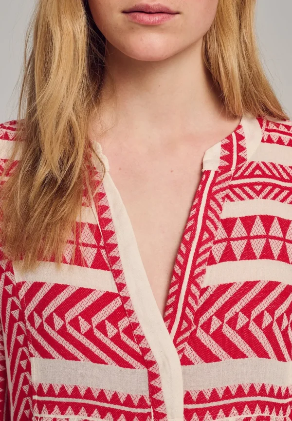 ella_shortredoffwhite_3.webp Devotion TWINS Kleider | Ella Short-Red/Offwhite