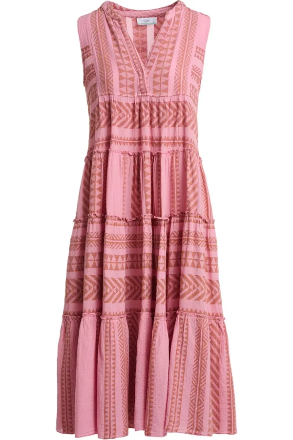 Devotion TWINS Kleider | Ella Sleeveless Midi-Camel-Purple/Pink