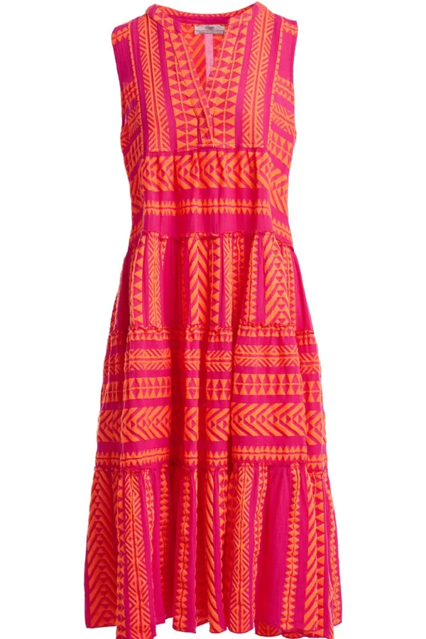 ella_sleeveless_midinoran_3.webp Devotion TWINS Kleider | Ella Sleeveless Midi-N.Orange/Fushia
