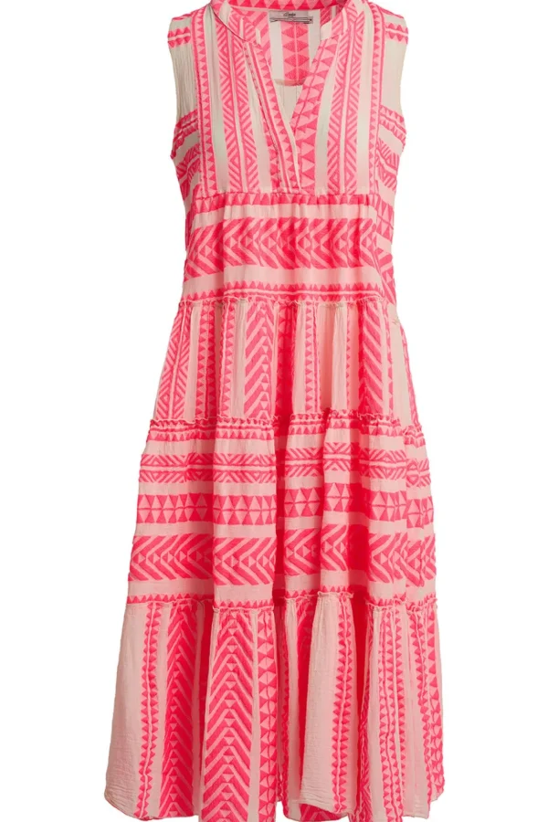 Devotion TWINS Kleider | Ella Sleeveless Midi-N.Pink/Offwhite