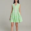 Devotion TWINS Kleider | Ella Sleeveless Short-N.Gr-N.Lime/White