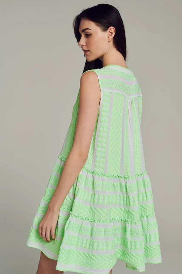 ella_sleeveless_shortngrn_1.webp Devotion TWINS Kleider | Ella Sleeveless Short-N.Gr-N.Lime/White