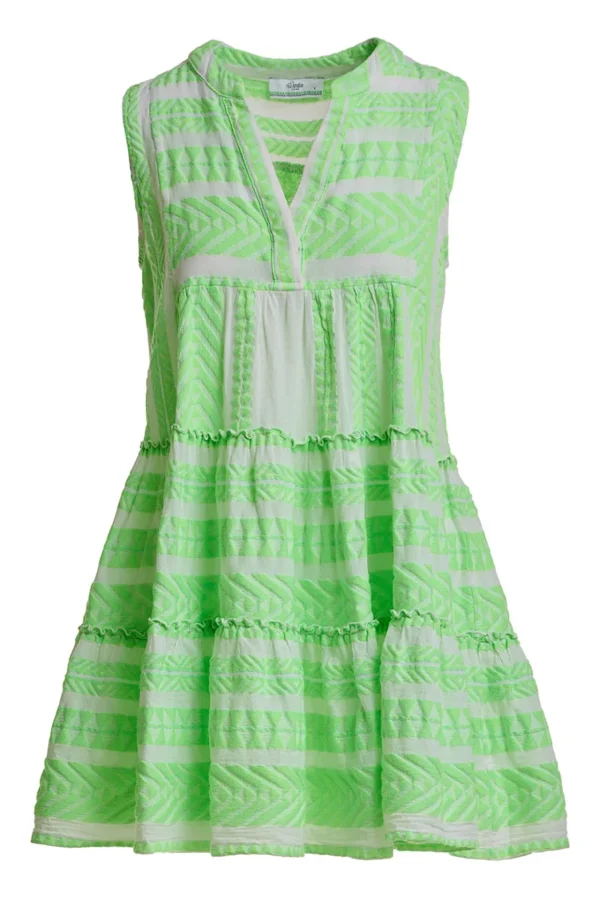 ella_sleeveless_shortngrn_3.webp Devotion TWINS Kleider | Ella Sleeveless Short-N.Gr-N.Lime/White