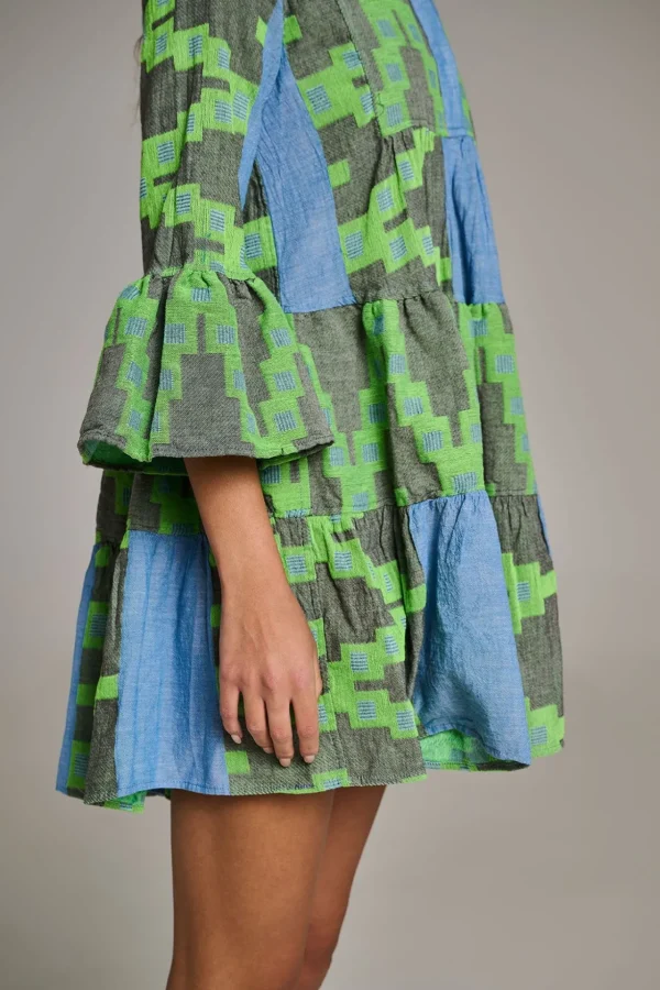 Devotion TWINS Kleider | Ella-Blue/Green