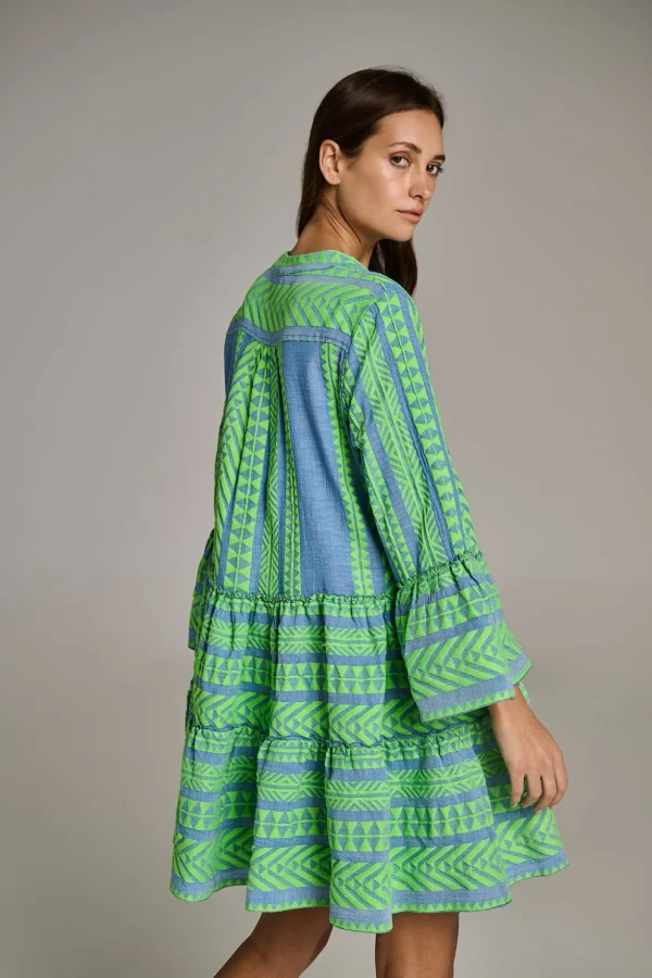 Devotion TWINS Kleider | Ella-Green/Blue