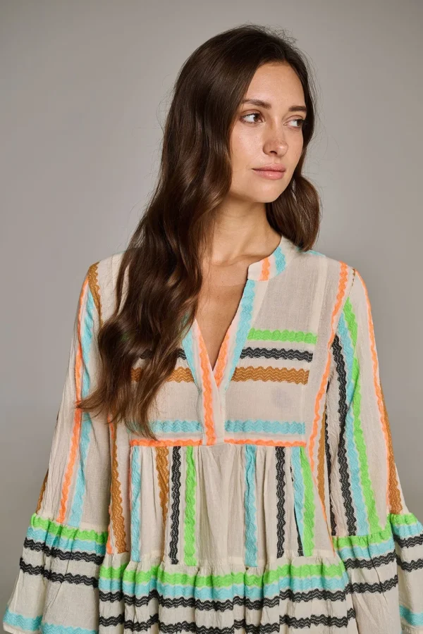 ellaoffwhite_with_colored_1.webp Devotion TWINS Mama Und Ich | Ella-Offwhite With Colored Jacquard