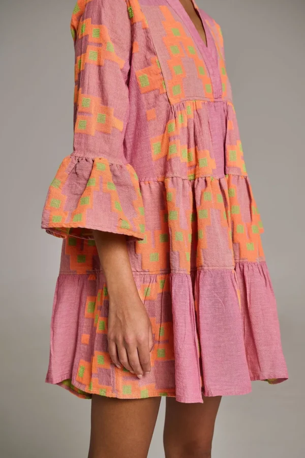 Devotion TWINS Kleider | Ella-Pink/Orange
